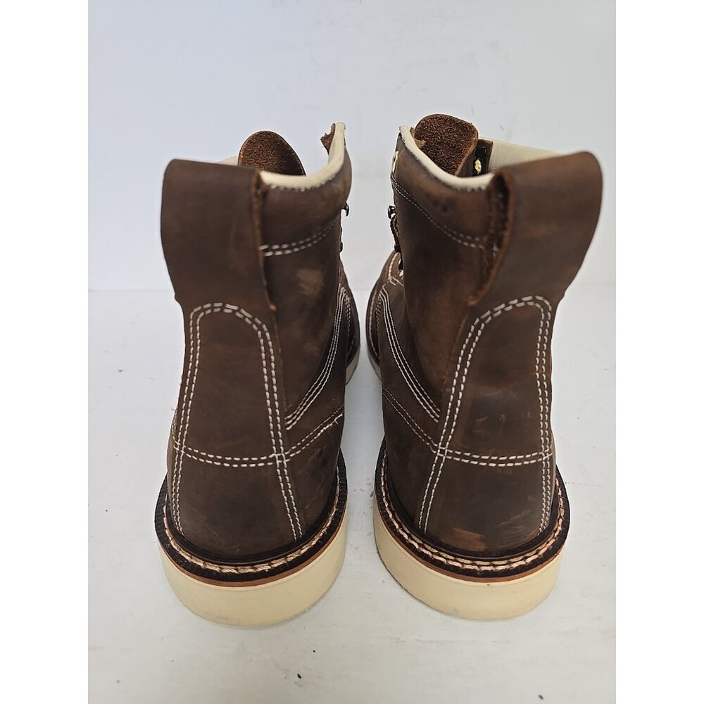 Thorogood Men's 6" Steel Toe Moc Toe Wedge Sole Boots (U.S.A.) 804-4575 11.5D - Picture 3 of 7